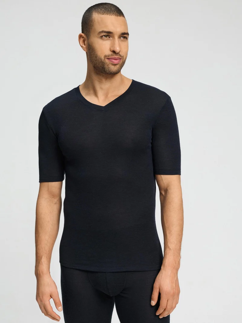 T-Shirt SILK CASHMERE, V-Neck, Grösse L