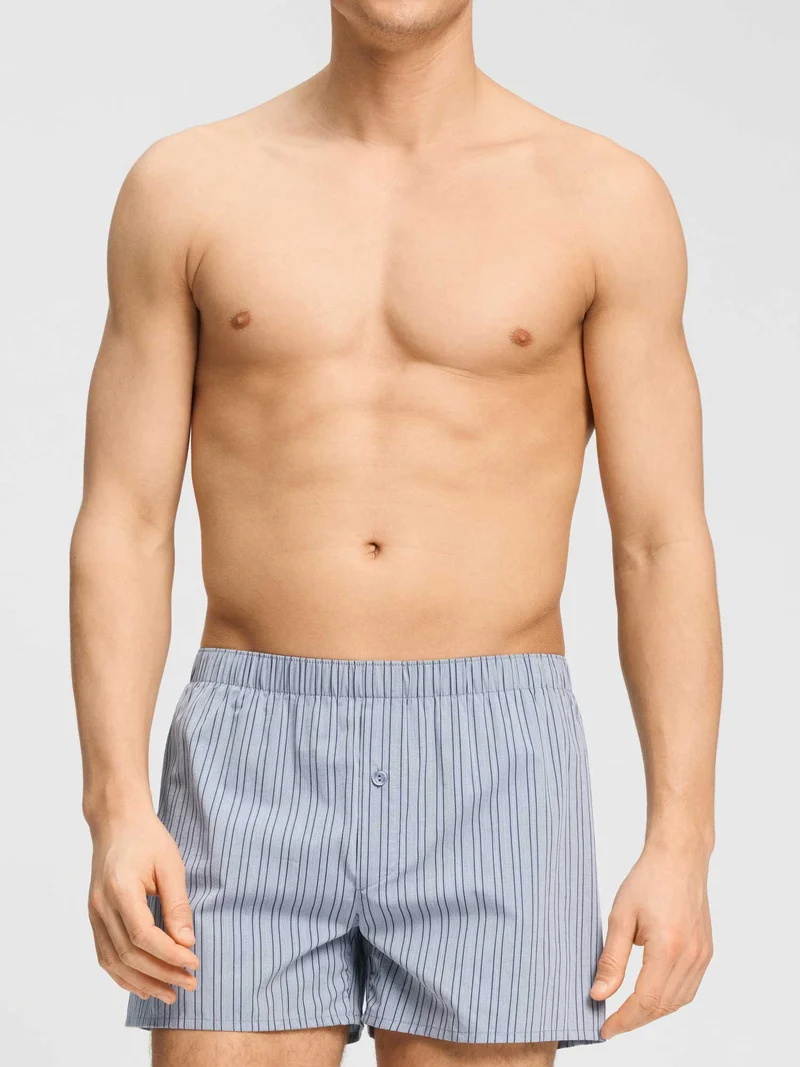 Boxer-Shorts FANCY WOVEN, mit Eingriff, in Herbst-Farben, Grössen M & L