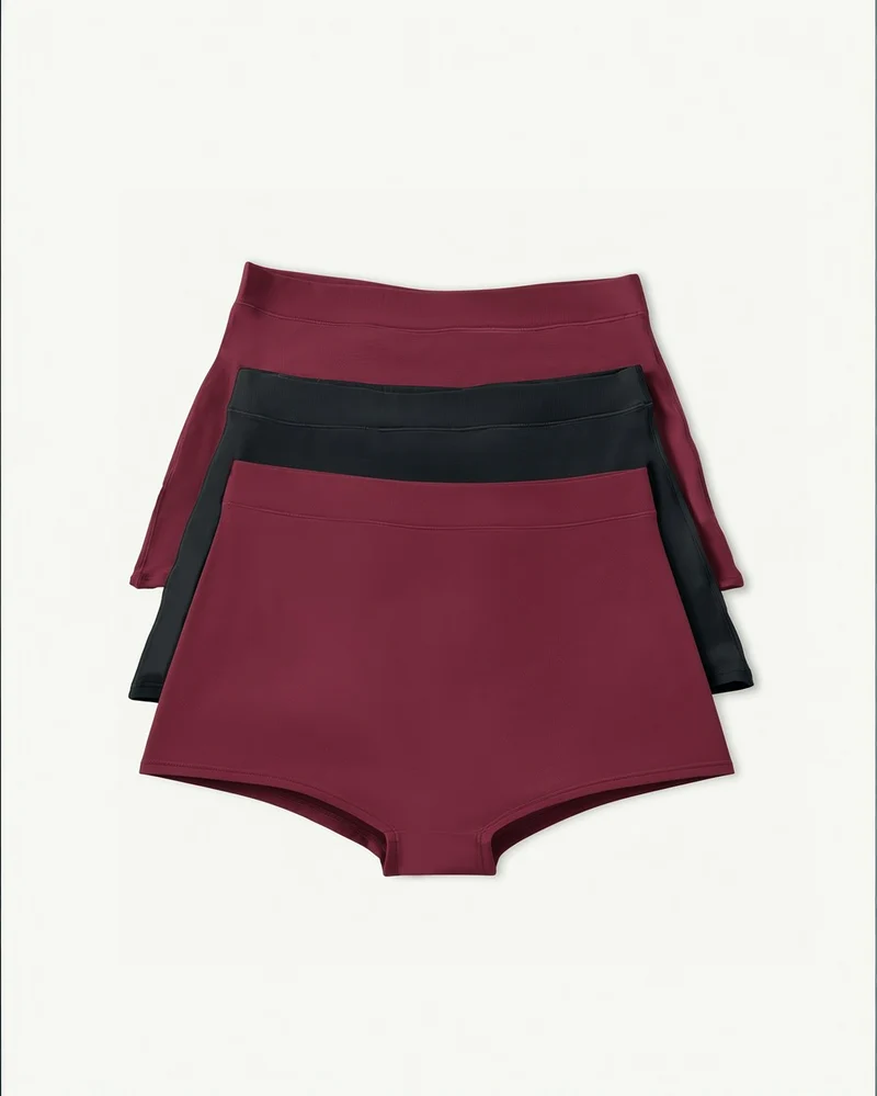 BlissWear High Rise Boyshort 3-Pack