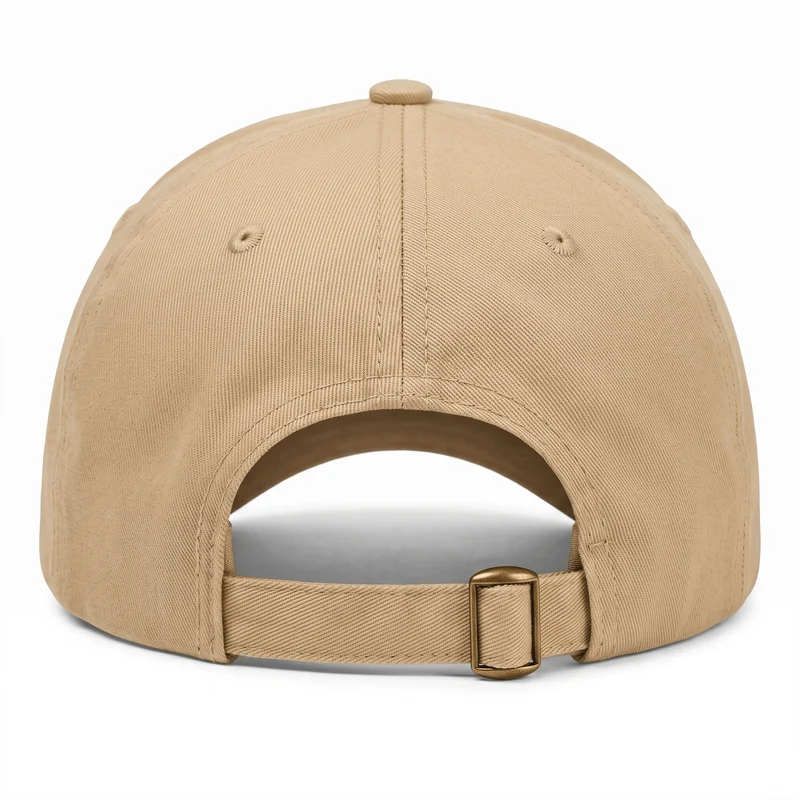Beige TEASEFASHION Signature Baumwoll-Twill-Kappe