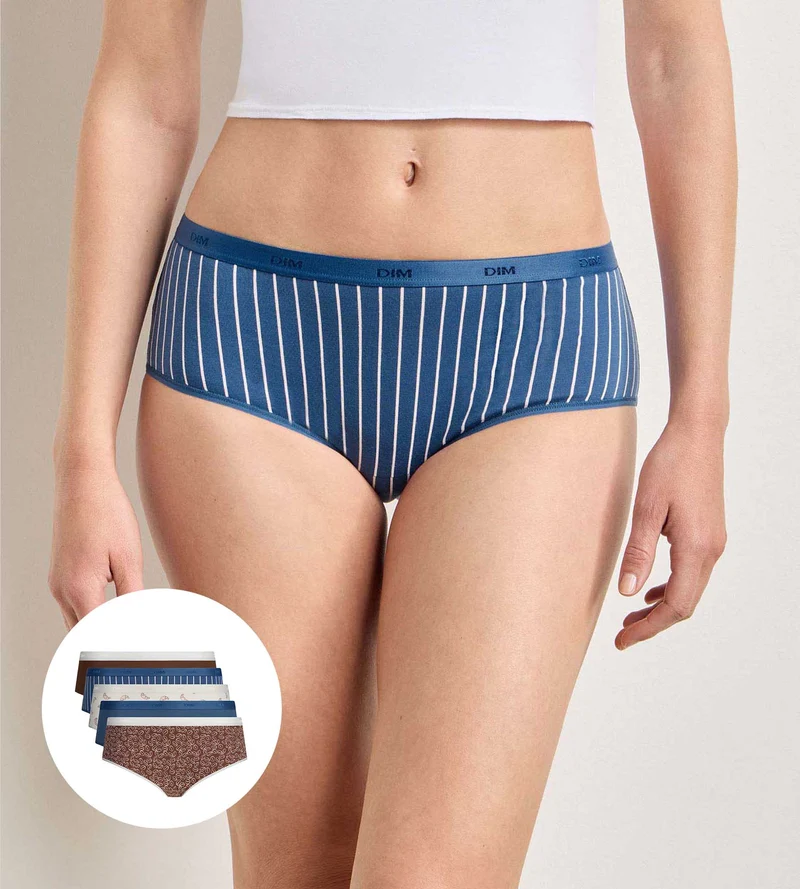 5er-Set Shortys „Délice Café“ von Les Pockets Coton