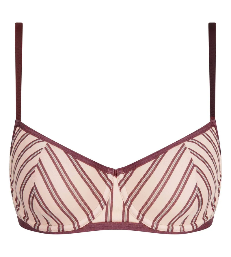 Braun-rosa Halbschalen-BH mit Bügeln von Dim x Ines de la Fressange