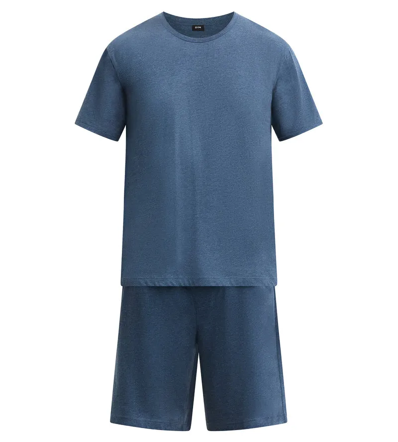 Dim Jersey-Pyjama-Set für Herren in Blau