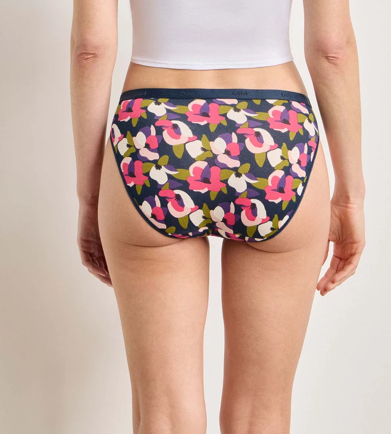 5er-Pack schicke Höschen mit Blumenmuster von Les Pockets Coton