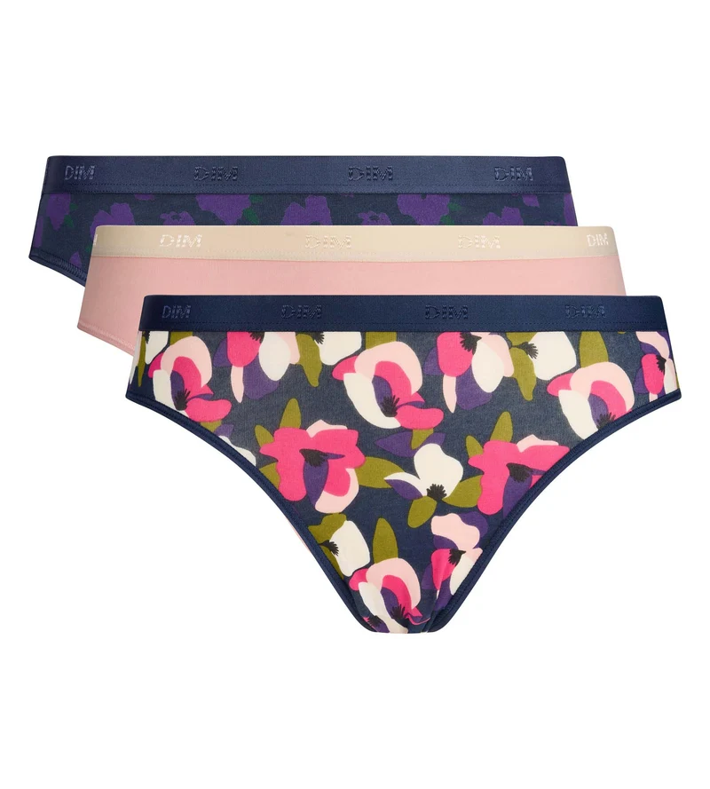 5er-Pack schicke Höschen mit Blumenmuster von Les Pockets Coton