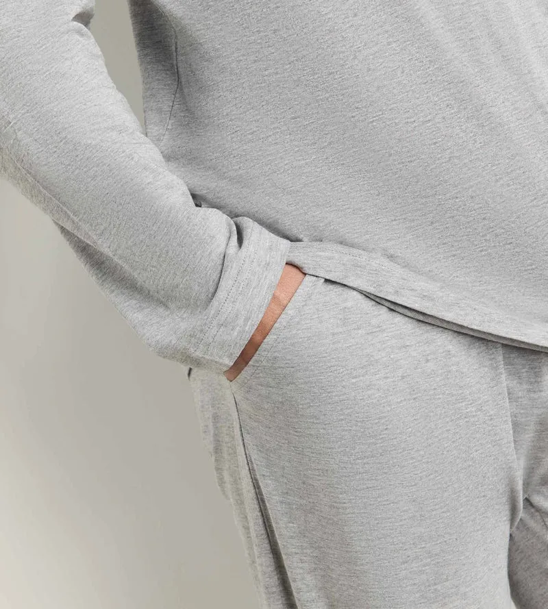 Dim Jersey Pyjama-Set für Herren in Grau meliert