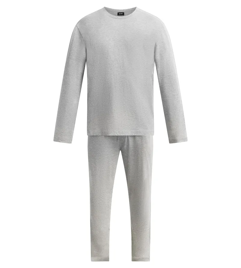 Dim Jersey Pyjama-Set für Herren in Grau meliert