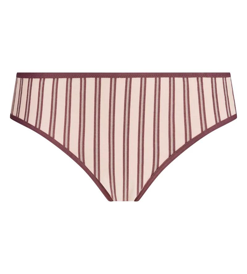 Braun-rosa bedruckter Tanga von Dim x Ines de la Fressange