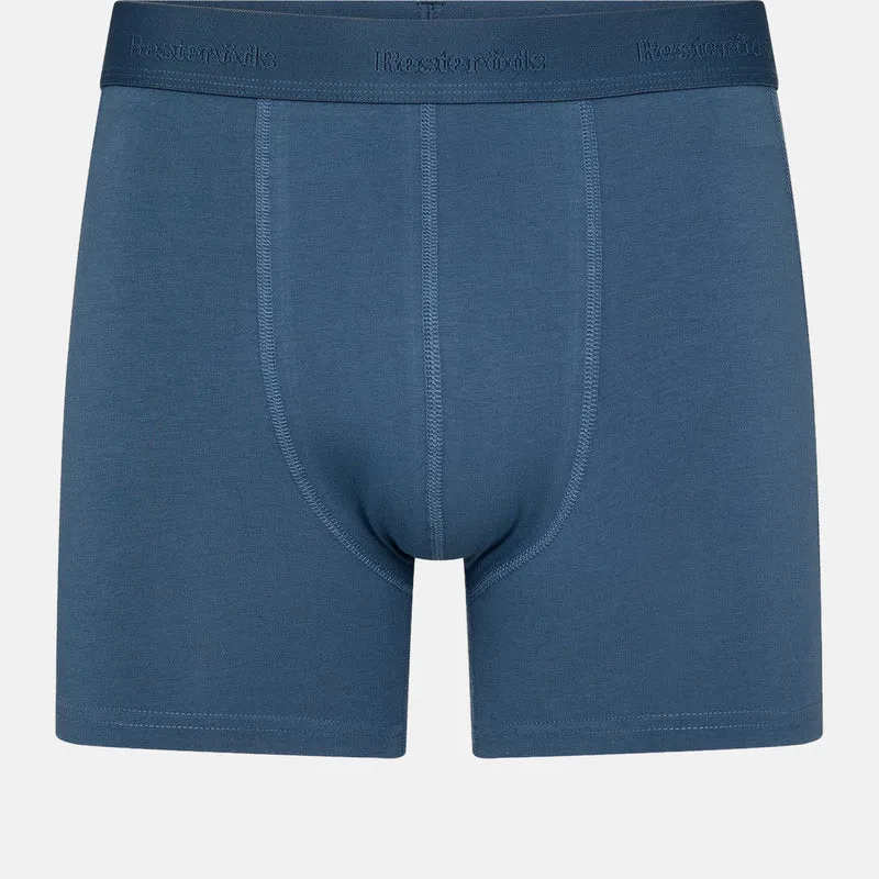 3er Pack Bambus Unterhosen mit langen Beinen in Blau/Marine