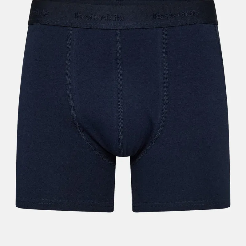 3er Pack Bambus Unterhosen mit langen Beinen in Blau/Marine