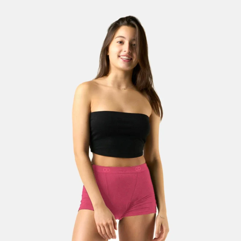 Super Bambus Periodenslip in Ruby Pink