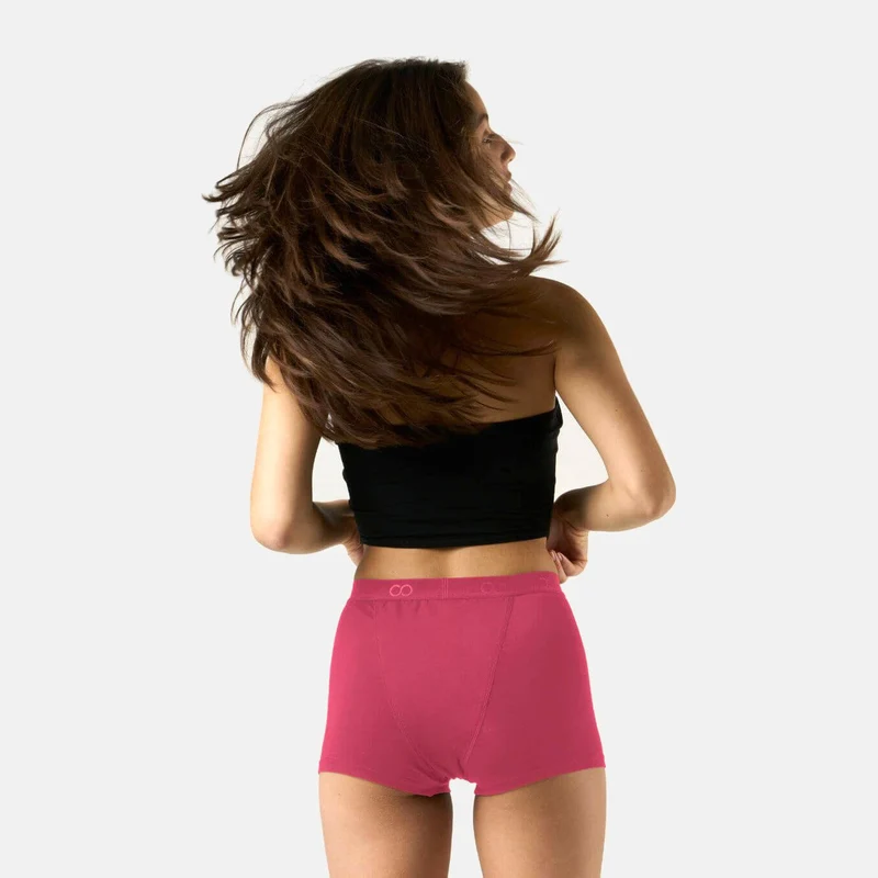 Super Bambus Periodenslip in Ruby Pink