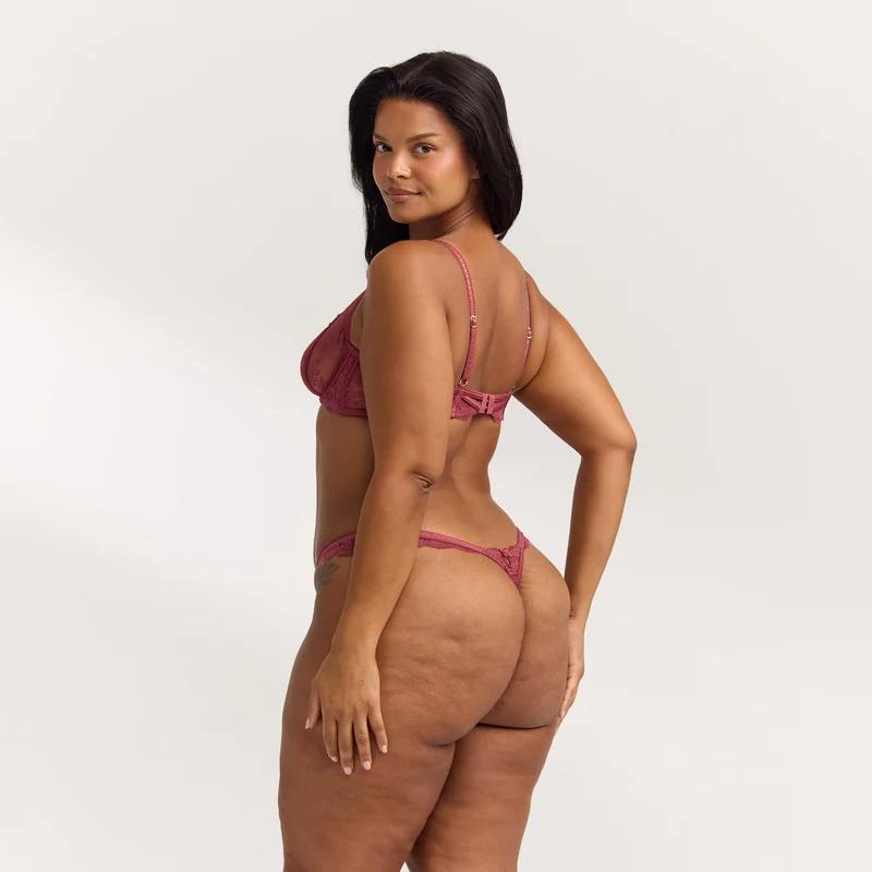 Enchant Plunge Bra - Rhubarb