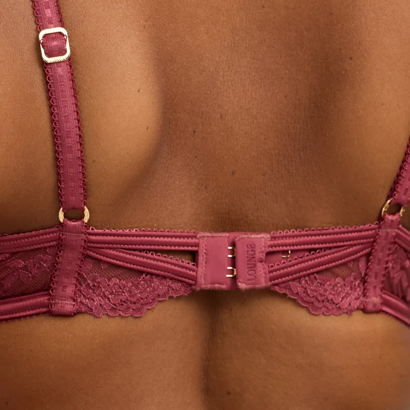 Enchant Plunge Bra - Rhubarb