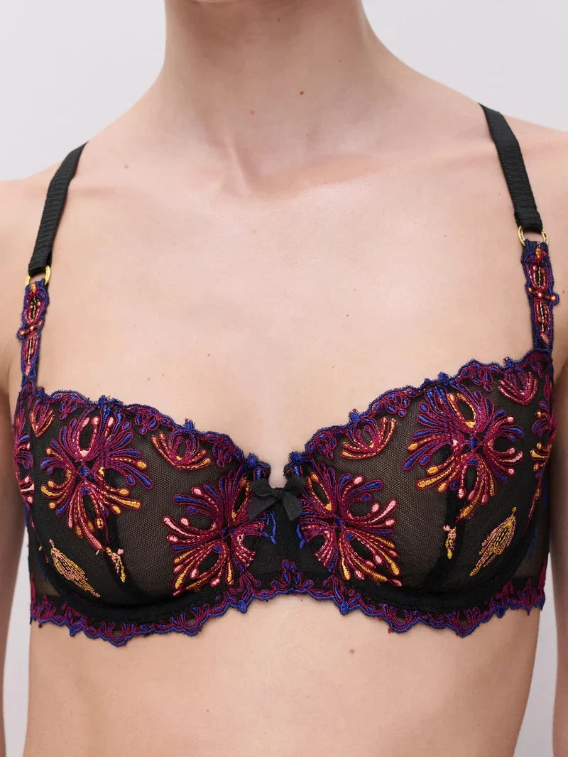 Chantelle – Champs Elysees Balconette-BH mit schwarzen Juwelen