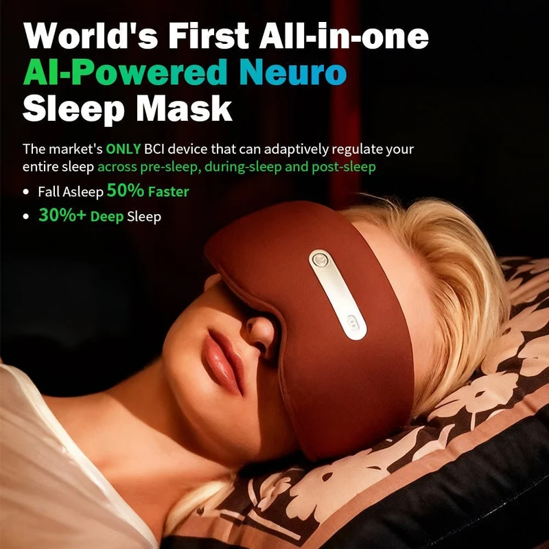 Die weltweit erste KI-gestützte All-in-One-Neuro-Schlafmaske
