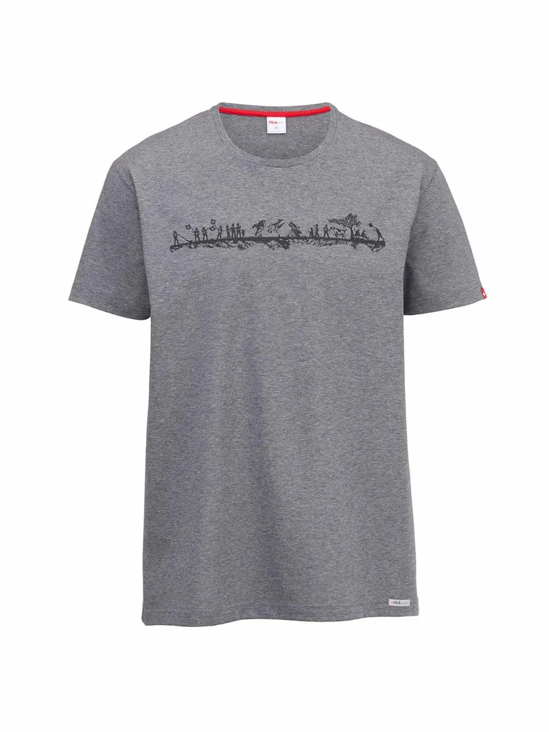 Shirt kurzarm SCHWINGER in grau