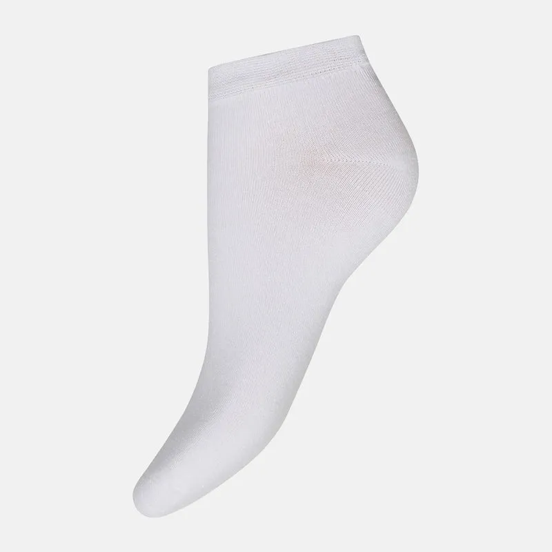 10er Pack Weiße Bambus-Sneakersocken