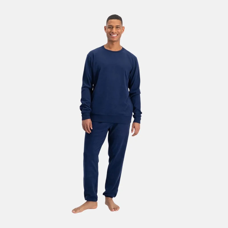 Blauer Bambus-Jogginganzug