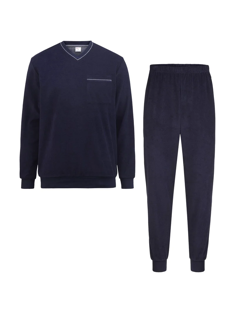 Pyjama, lang NIGHT AND HOME, Terry (Frottee)