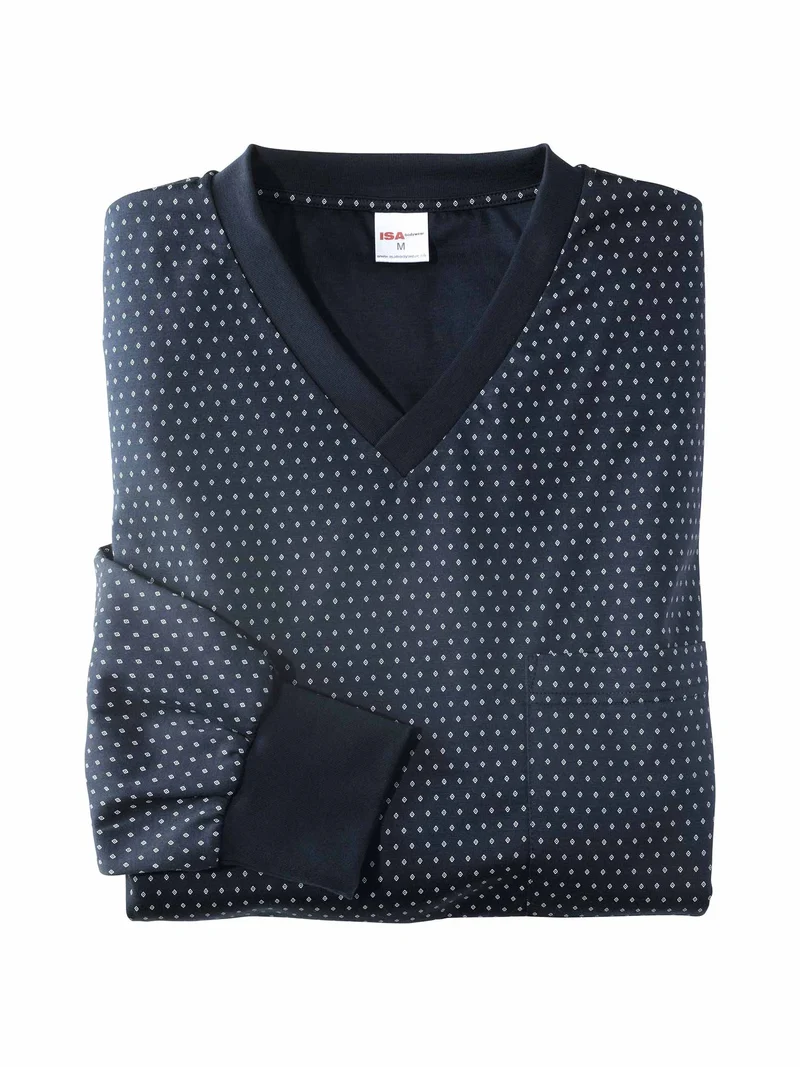 Pyjama lang, mit Bündchen, MAX HAVELAAR Nightwear