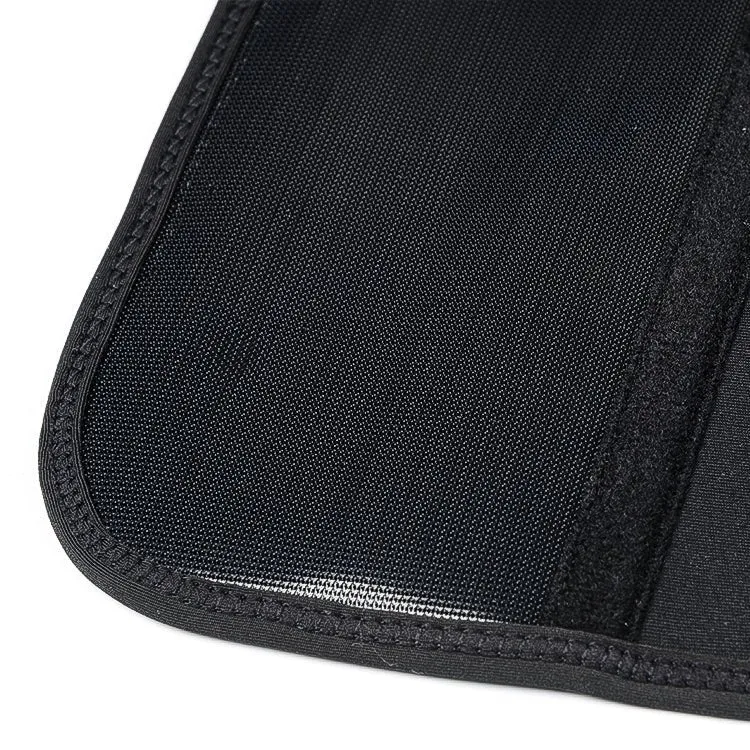 Schwarzer Neopren-Taillenformer – 15 Stahlstäbe & Doppelgürtel