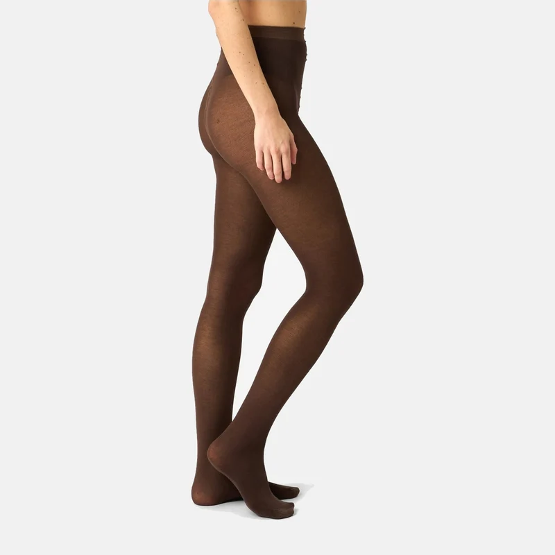 Braune Bambus-Strumpfhose 90 den