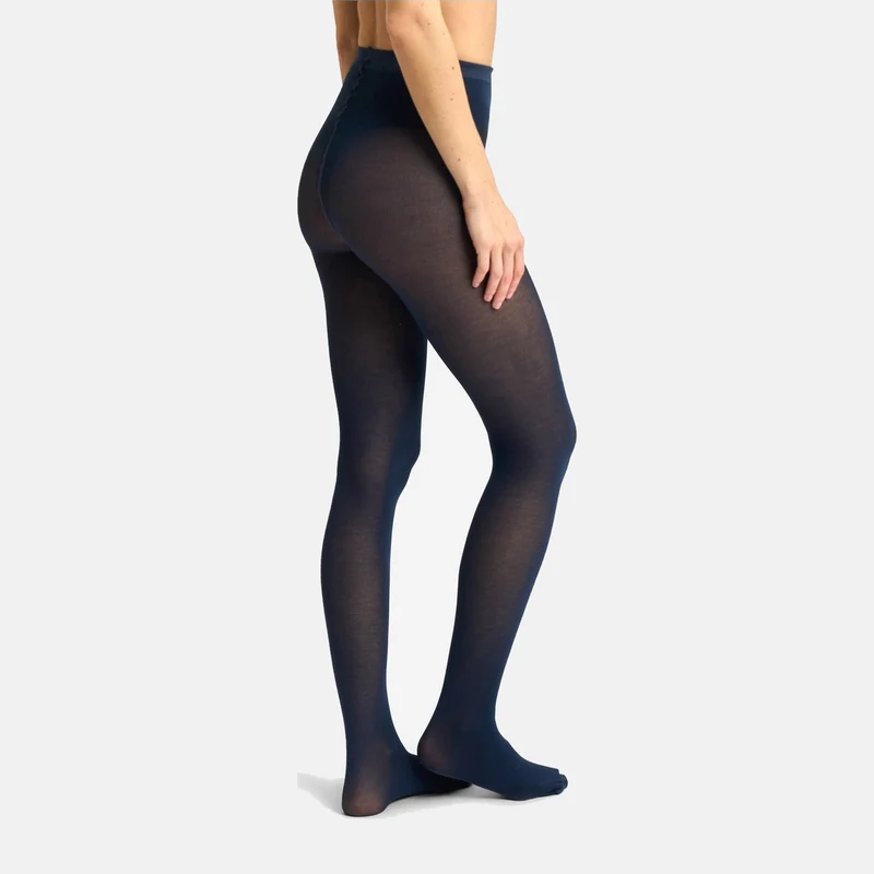 Marineblaue Bambus-Strumpfhose 90 den