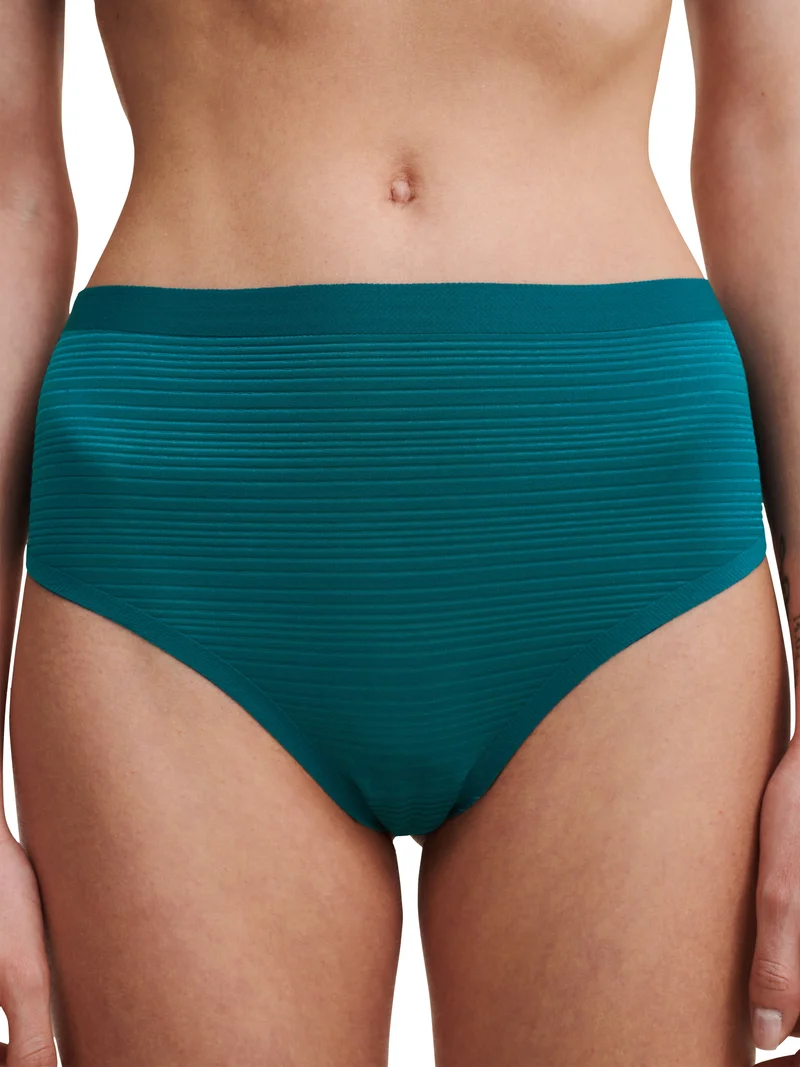 Chantelle - Tanga mit hoher Taille und Softstretch-Streifen in orientalischem Grün
