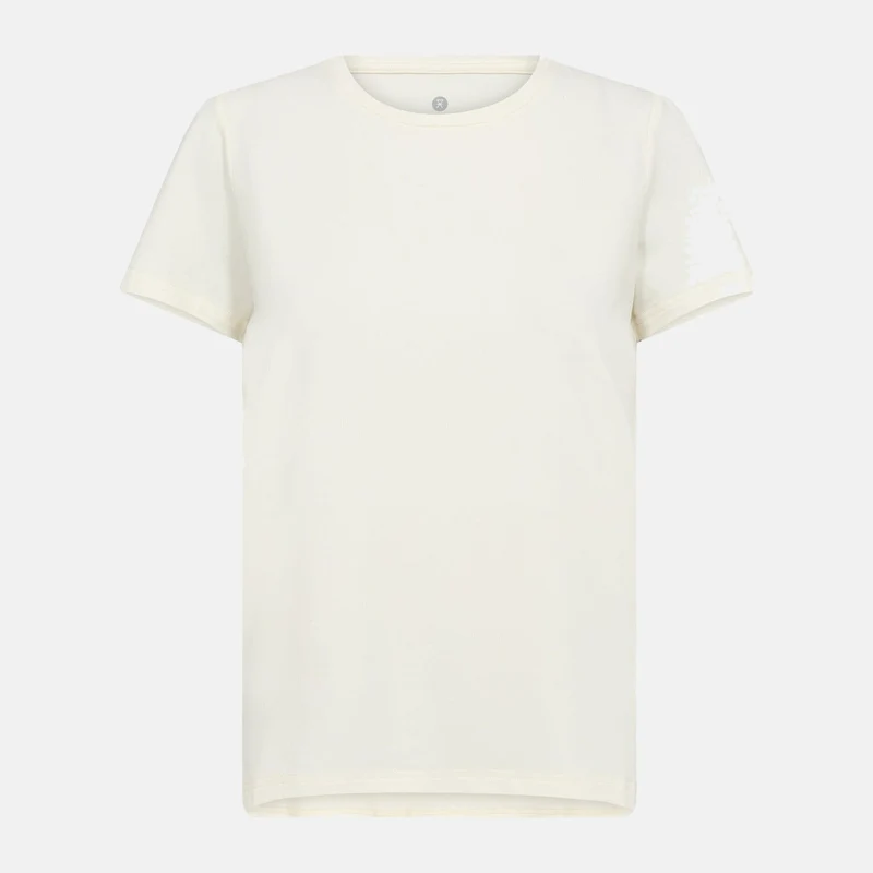 Cremefarbenes Bambus-T-Shirt