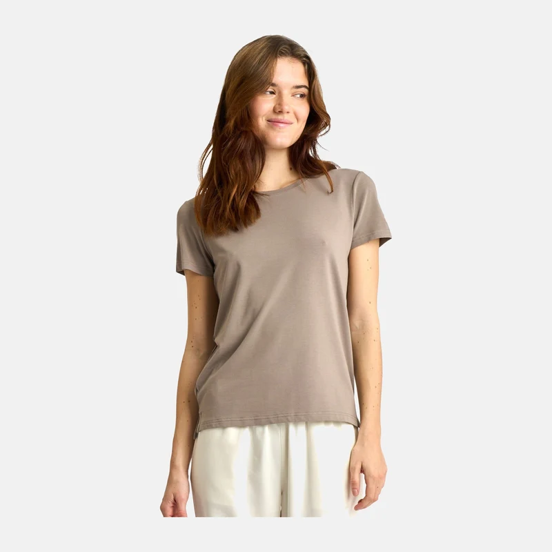 Braunes Bambus-T-Shirt