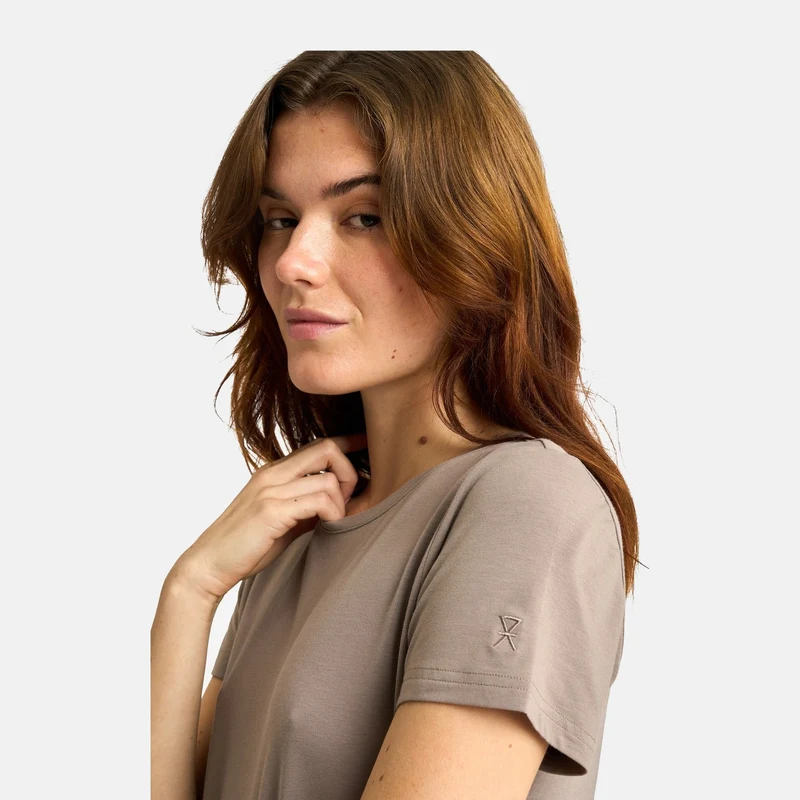 Braunes Bambus-T-Shirt