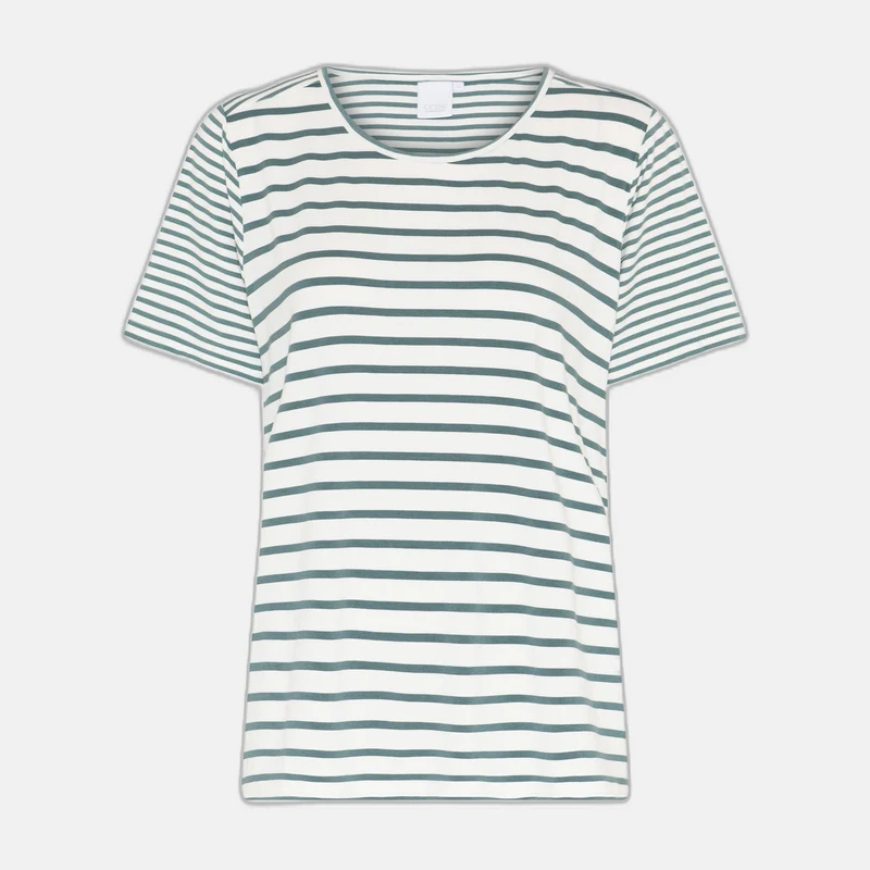 Kurzärmeliges gestreiftes Sagebrush-T-Shirt aus Bambus