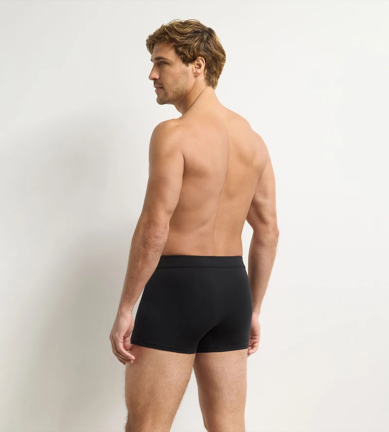 Schwarze Herren-Boxershorts Gentleman