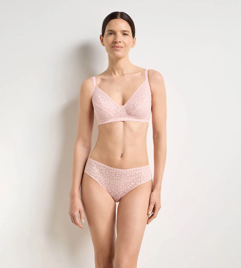 Bügelloser BH in Blütenrosa Daily Dentelle