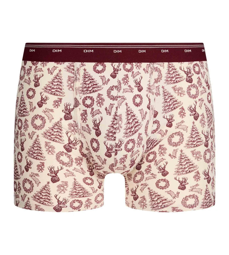 Trendy Boxershorts für Herren mit elfenbeinfarbenem Print
