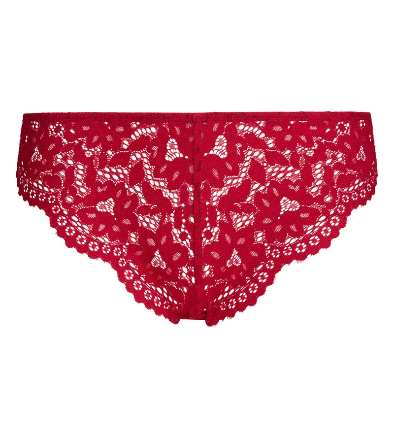 Roter Slip mit hoher Taille „Burning Eclat“