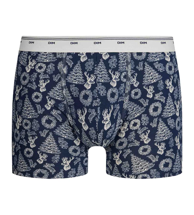 Blaue bedruckte Herren-Boxershorts „Trendy“
