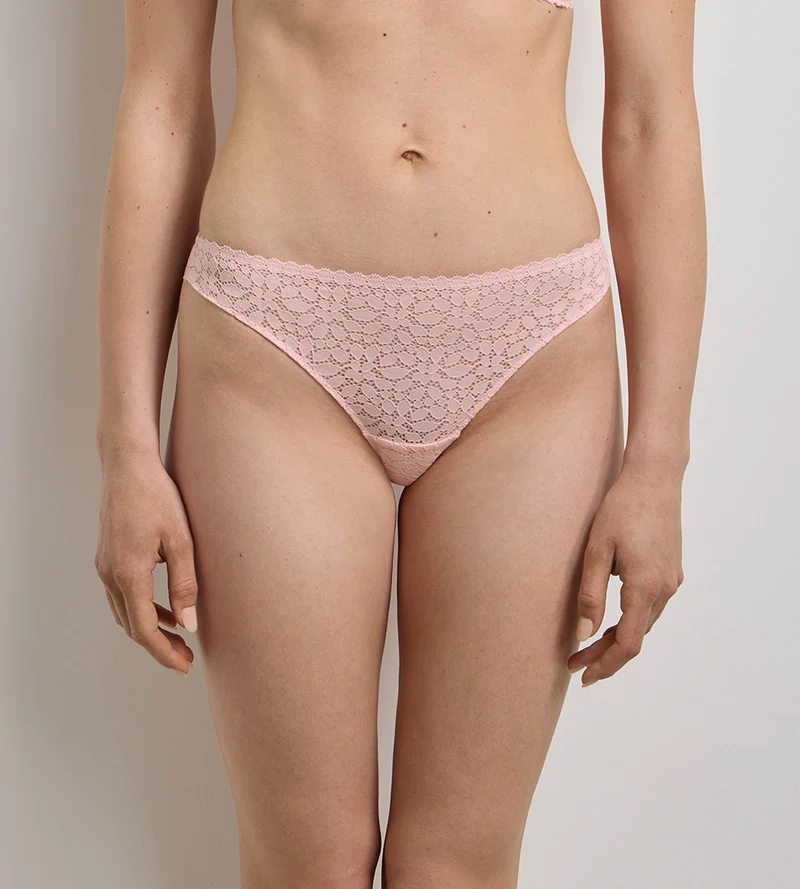 Tanga in Blütenrosa Daily Dentelle