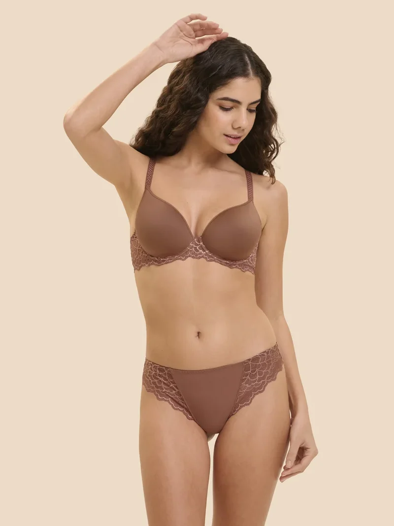 Simone Perele - Caresse 3D Plunge BH Coco Brown