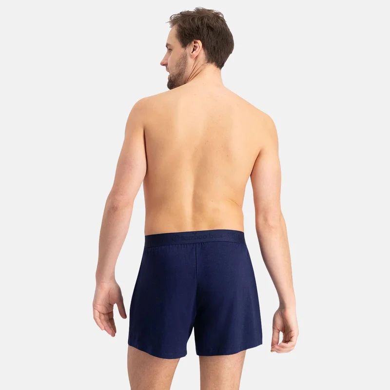 2er Pack Bambus Boxershorts blau