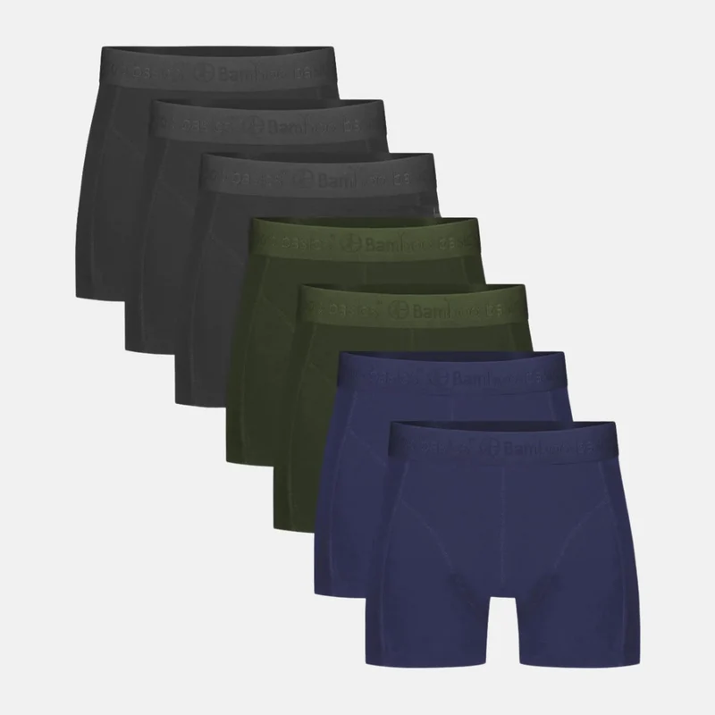 7er-Pack Bambus-Unterhosen in Schwarz/Marine/Armee