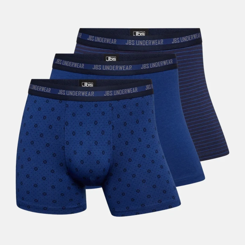 3er-Pack Bambus-Unterhosen in Schwarz und Blau