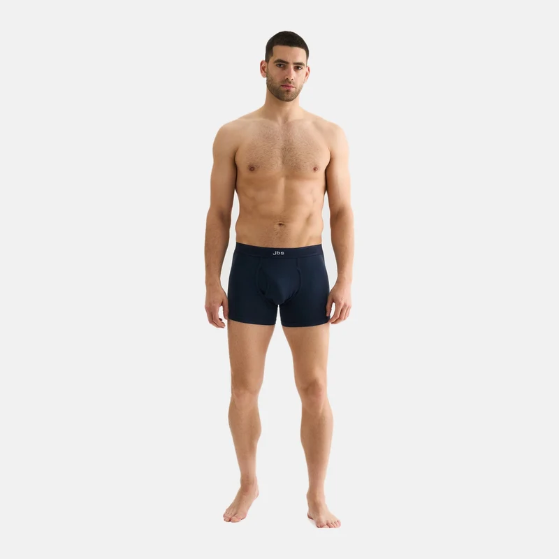 3er-Pack Marineblaue Bambus-Unterhosen mit Eingriff
