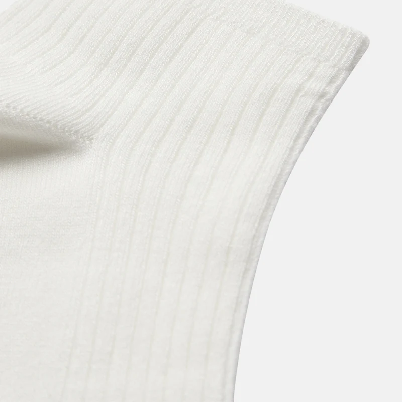 Weiße Bambus-Fußsocken