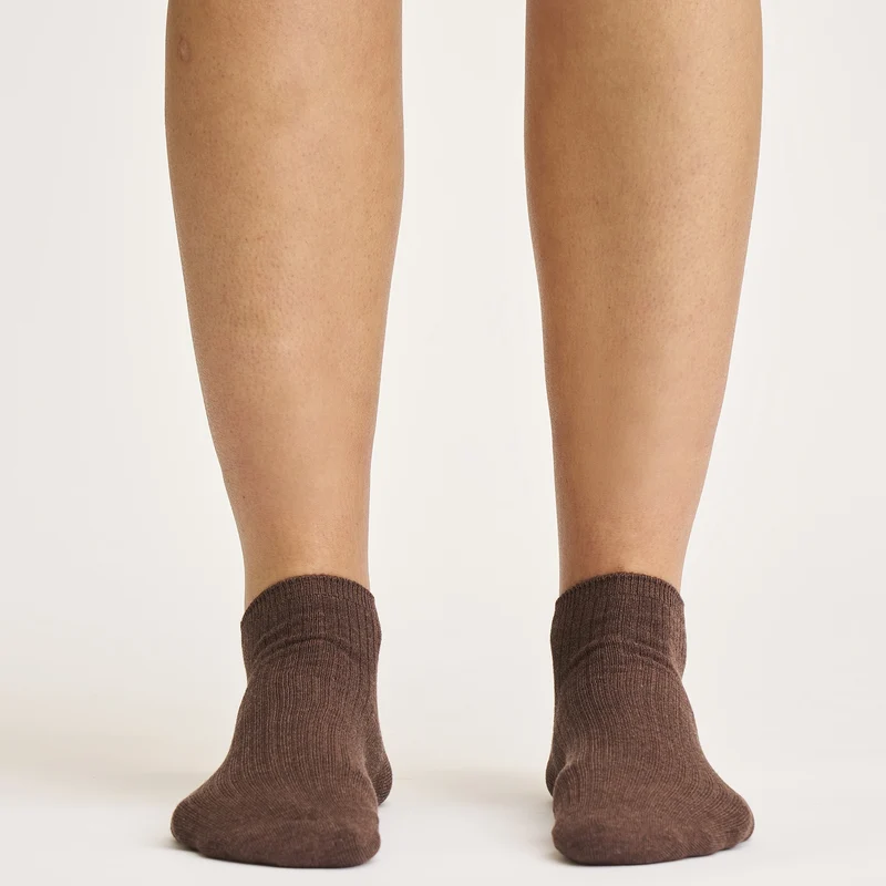 Braune Bambus-Fußsocken