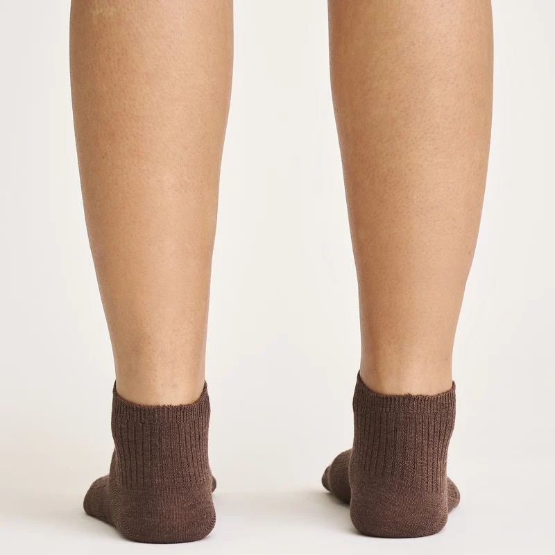 Braune Bambus-Fußsocken