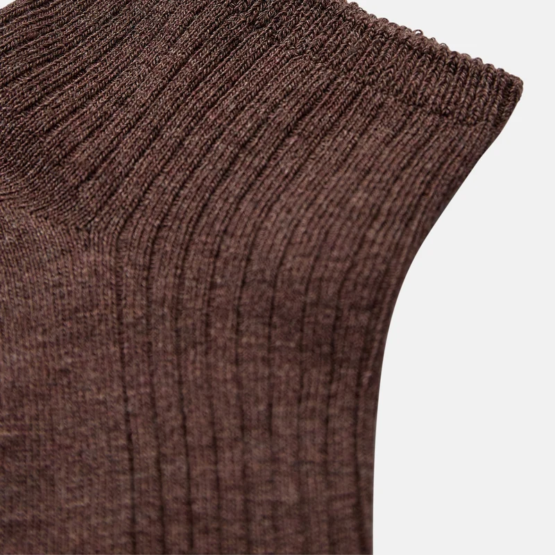 Braune Bambus-Fußsocken