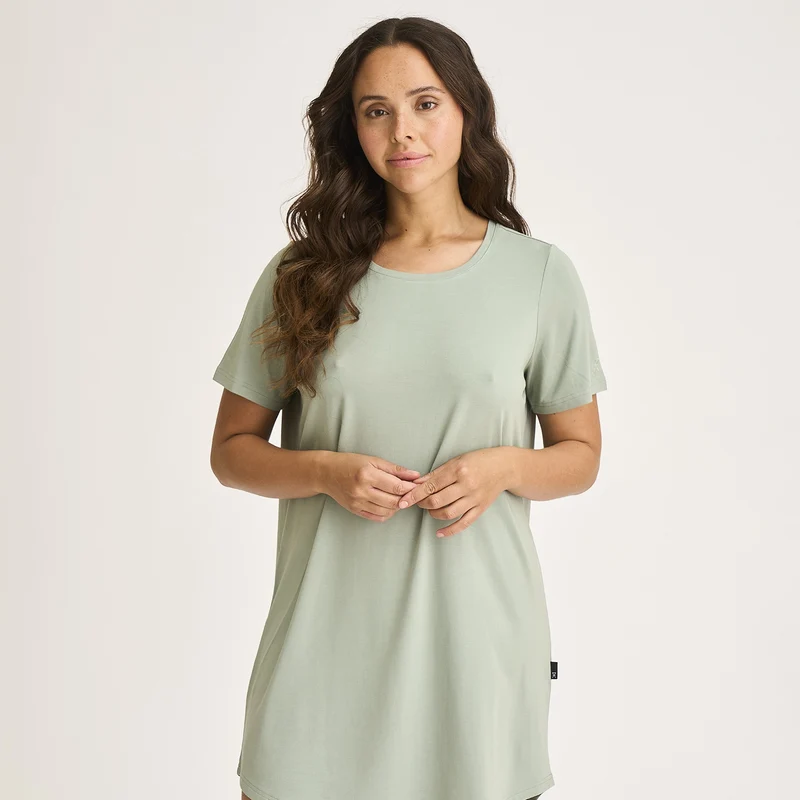 Grünes Bambus Big Shirt