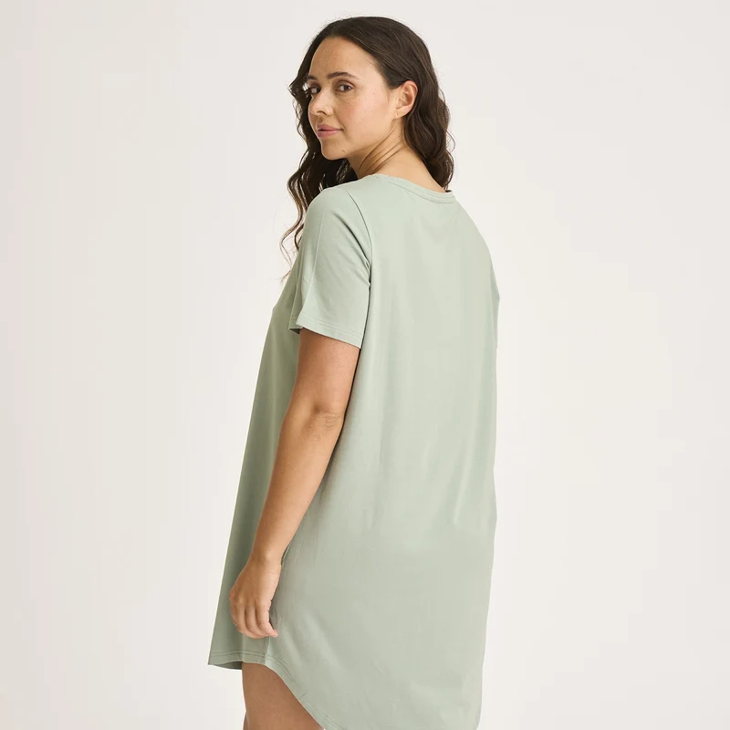 Grünes Bambus Big Shirt